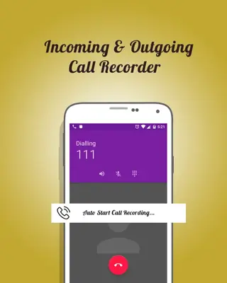 Auto Call Recorder android App screenshot 0