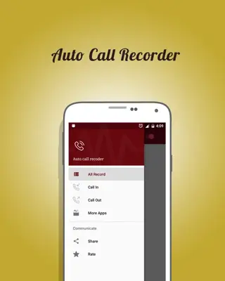 Auto Call Recorder android App screenshot 4